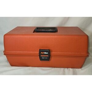 Art Bin by Vlcheck Orange 3 Level 20 Slot Art Supply Tool Box 8734 15" x 7"